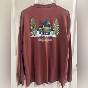 BURLEBO. Christmas “Tis The Season” Longsleeve Pocket Tee